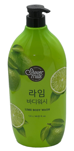 AEKYUNG SHOWER MATE, LIME BODY WASH, 40.57 FL. OZ. LARGE SIZE, MADE IN ...