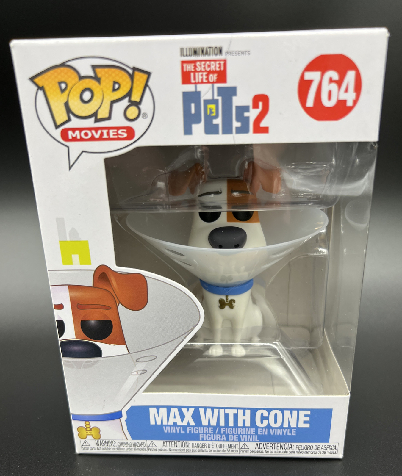 Sale The Secret Life Of Pets 2 Max With Cone 3.75&Quot; Pop Vinyl Figure # 764