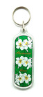 Vintage Plumeria Plant Flower Leis Maui Hawaii Keychain Keyring — photo 1