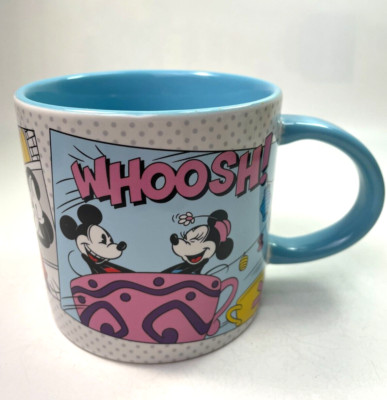 Disney Parks Mickey Minnie Daisy At The Park Whoosh Mug 14oz  Pop Art Rare B71