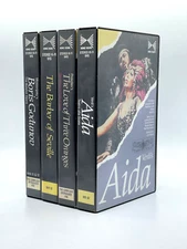 HOME VISION - CLASSICAL OPERA VHS LOT (4) VERDI PROKOFIEV MUSSORGSKY
