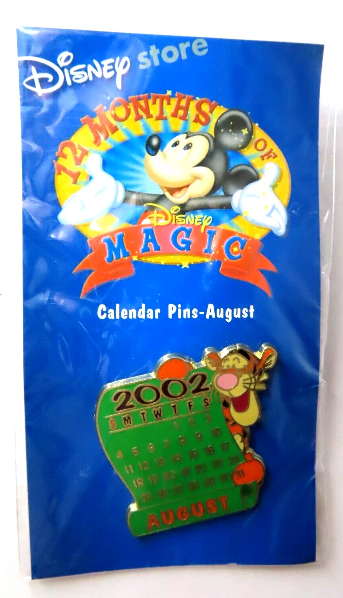 Disney Pin DS - 12 Months of Magic Calendar 2002 - August Tigger #13026 |  eBay