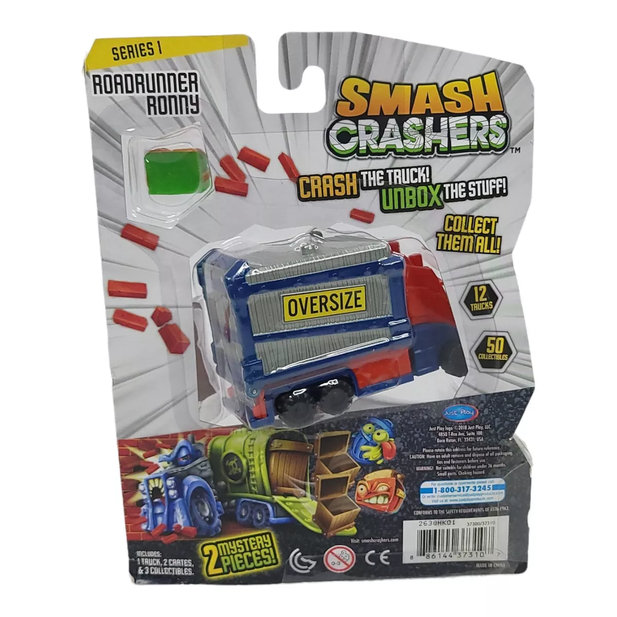 Just Play, Toys, Just Play Smash Crashers Roadrunner Ronny Series Crash  The Truck