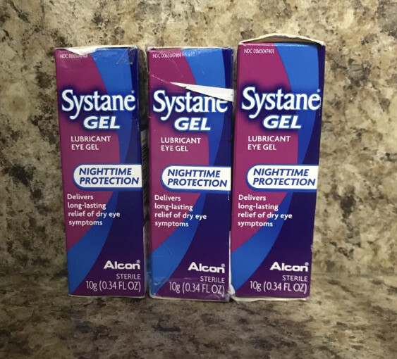 Systane Gel Nighttime Protection Lubricant Eye Gel 10 g (3 Pack) exp 5/