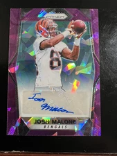 2017 Panini Prizm - Rookie Autographs Purple Crystals Prizm #RA-JML Josh Malone