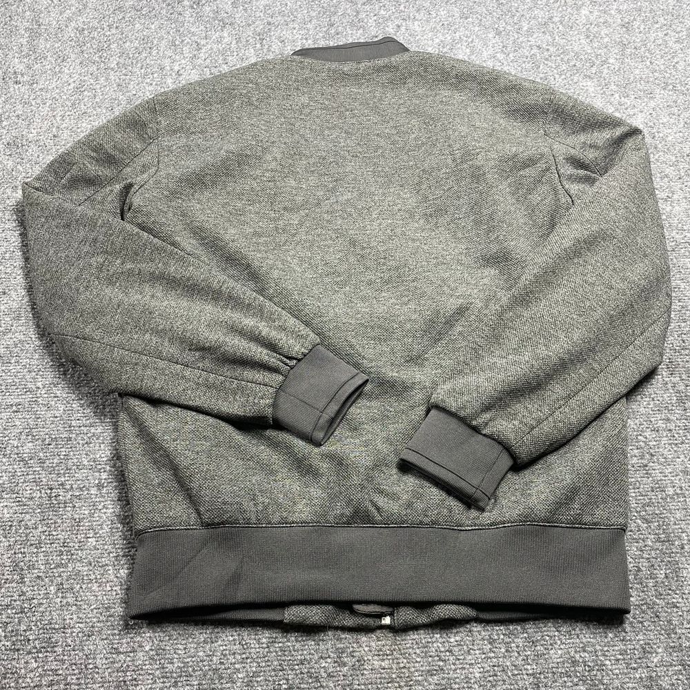 Zara Men's Gray Quilted Zip Up Pockets Microsuede Polyester
