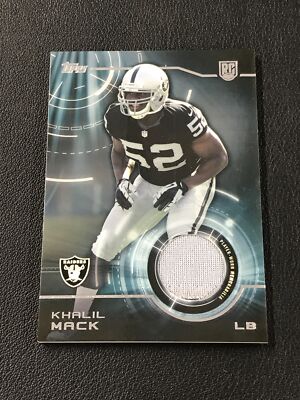 2014 Topps Football #TRP-KM Khalil Mack Rookie Player-Worn Patch Raiders