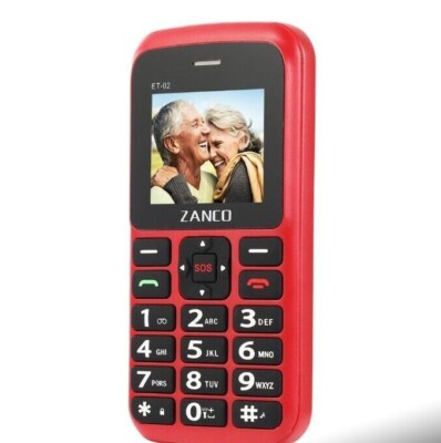 Zanco Großtasten Neu SOS Seniorenhandy Schwarz Entsperrt Mobilteil