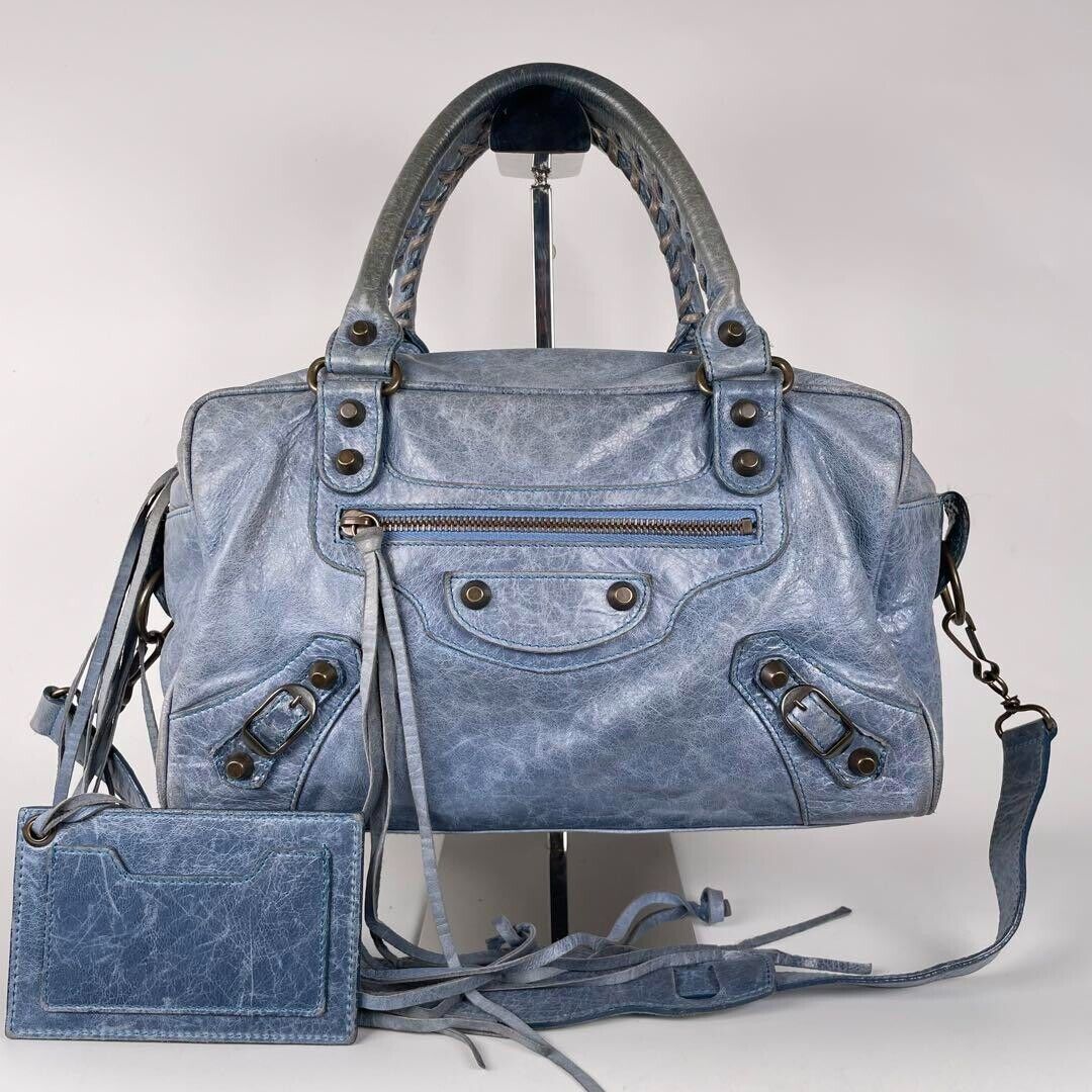 BALENCIAGA The First Leather Handbag 2 way Shoulder Bag BALENCIAGA The First Leather Handbag 2 way Shoulder Bag