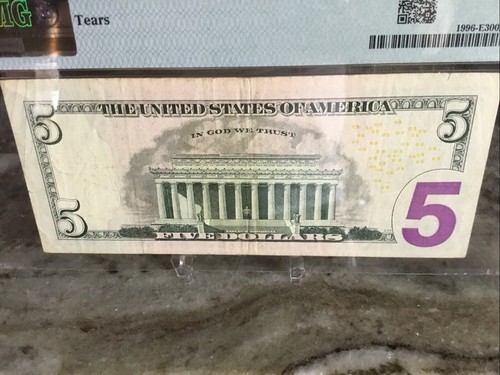 $5 2013Federal Reserve Note Richmond PMG 30 Low Serial No. 00000010 - Picture 10 of 10