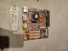 PCChips M754LR Hsin Tech Motherboard Socket 370 Pentium 3 800 MHz CPU and RAM