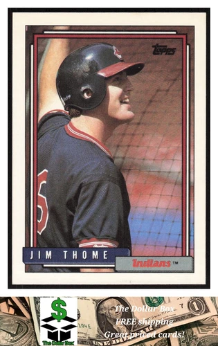 1992 Topps print code C* #768 Jim Thome RC - Cleveland Indians
