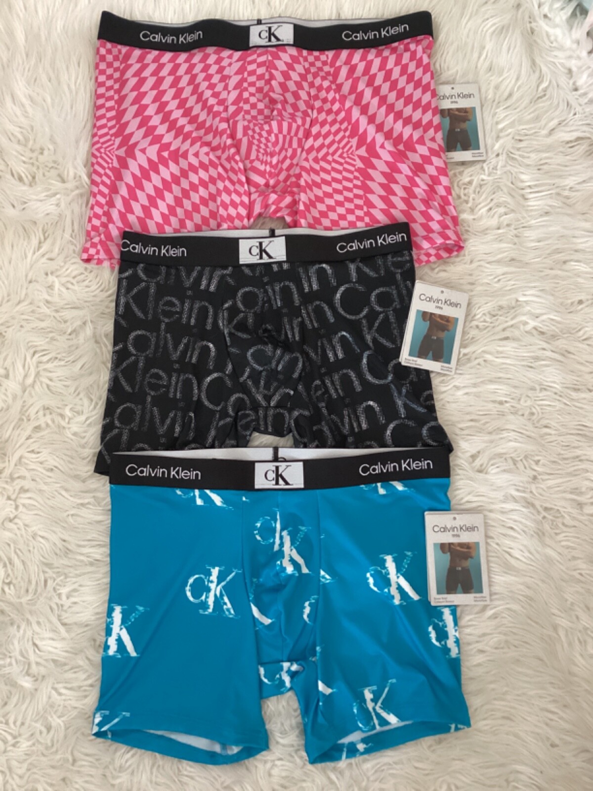 1 CALVIN KLEIN BOXER BRIEF MICROFIBER 1996 NB3407 $24