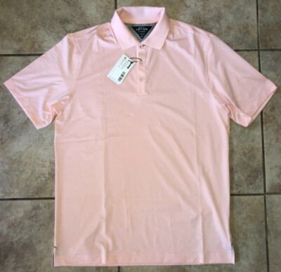 Adidas Adipure Essential Short Sleeve Golf Polo Pink Mens Sz M NWT $75 