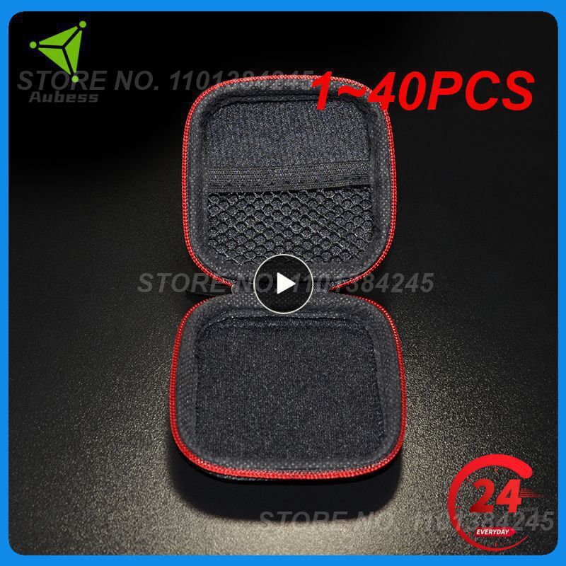 40PCS KZ Mini Earphone Case Portable Storage Box for Wired Headphones