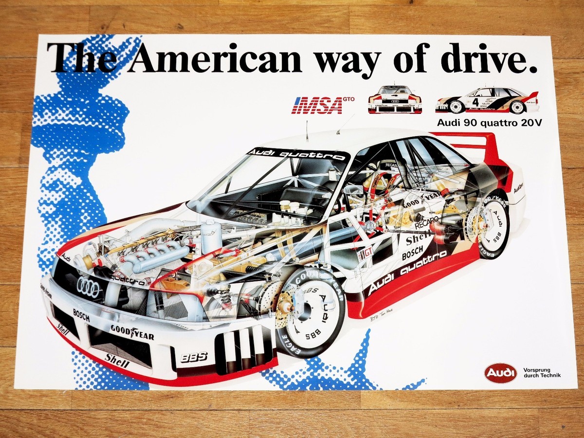 Audi IMSA 90 GTO Quattro Poster - 