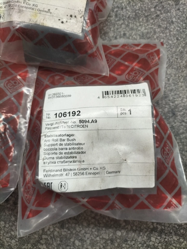 Anti Roll Bar Bush Front FAI Fits Citroen C3 C2 1.0 1.1 1.4 HDi 1.6 #1 5094A9 - image 2 of 4