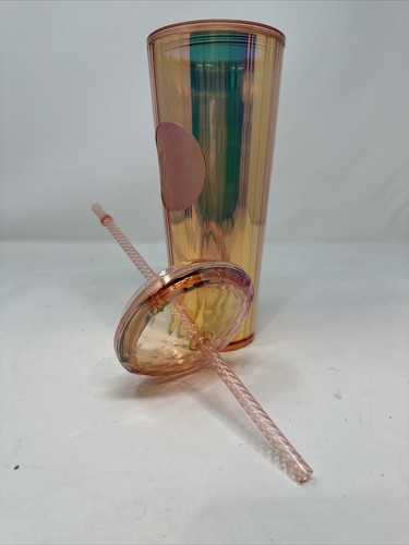 Starbucks Tumbler Iridescent 2020 Summer Limited Edition Rose Gold Diamond Cup - Picture 3 of 5