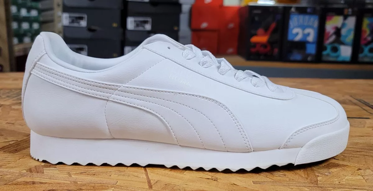 All white roma pumas cheap