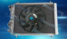 Alu Radiator+FAN For Lancia Delta HF Integrale 8V 16V EVO 2.0 Turbo 1987-1995