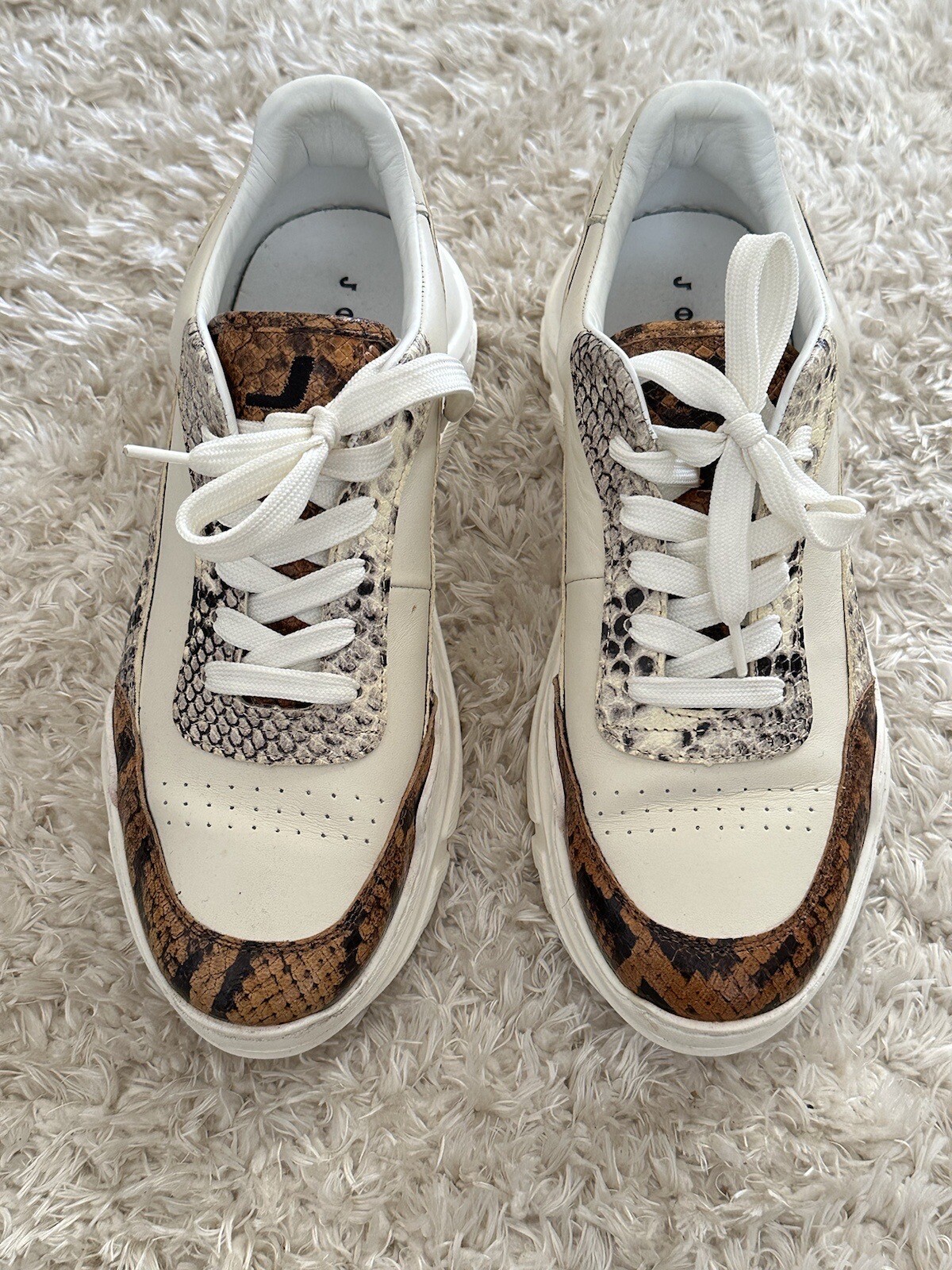 SAOLA Joshdas Sneakers In Pelle Bianca Donna Bianca Suola Alta 10