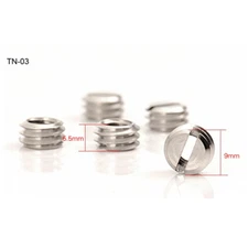 US STOCK 5PCS Stainless Steel Slotted Post Type 1/4" to 3/8" Screw Adapter