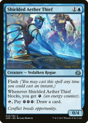 4 Shielded Aether Thief 4x x4 - NM - Aether Revolt - SPARROW MAGIC mtg