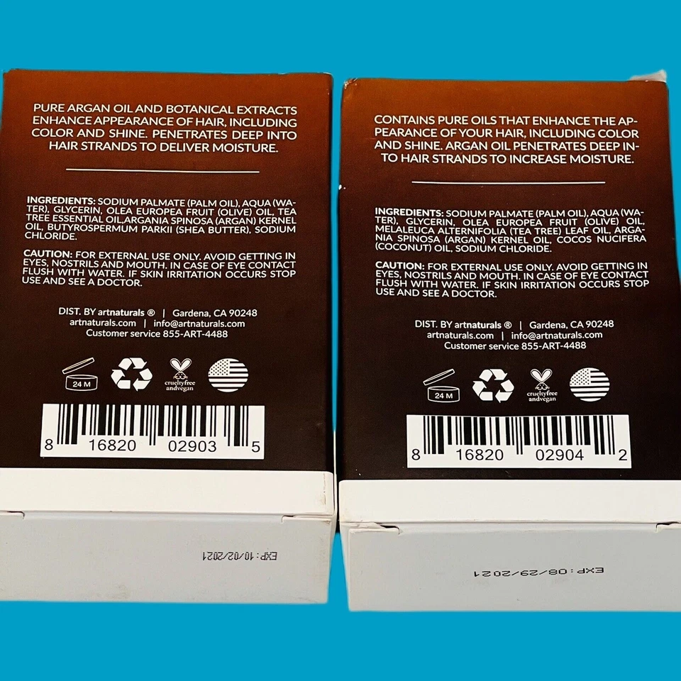 Набор шампуней и кондиционеров ArtNaturals с аргановым маслом 8 унций батончики для чистой ванны рук - Изображение 2 из 4