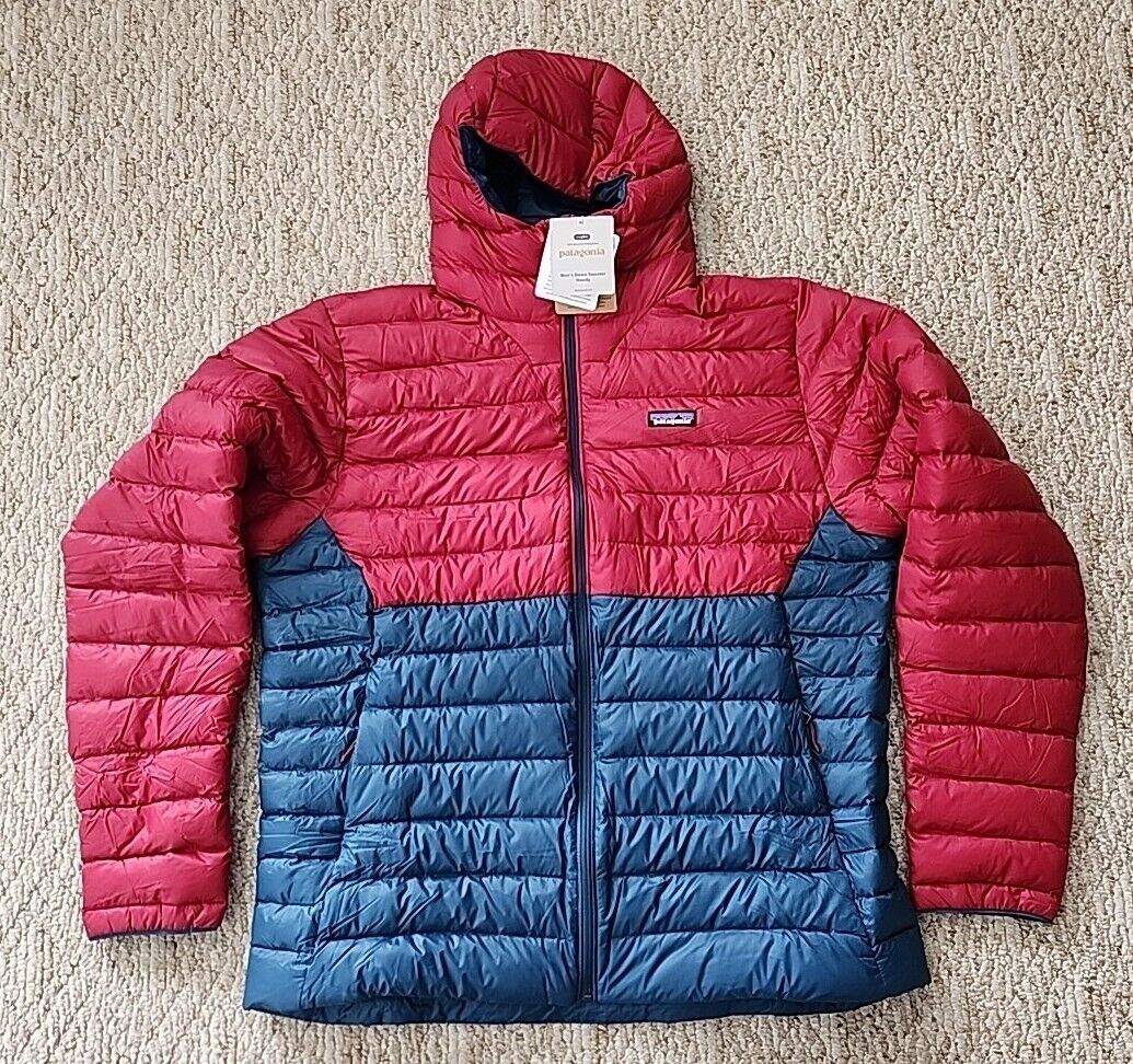 New Patagonia Jacket Down Sweater Hoody 2XL XXL Tidepool New Patagonia Jacket Down Sweater Hoody 2XL XXL Tidepool
