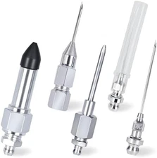 Grease Gun Needle Accessory Set Rubber Coupler Adapter Detachable Tips