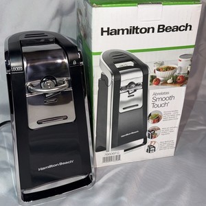 Hamilton Beach Electric Can Opener Smooth Touch Pop Top Easy One Hand Use (Used)