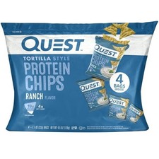 Quest Tortilla Style Protein Chips, Ranch, Ba...