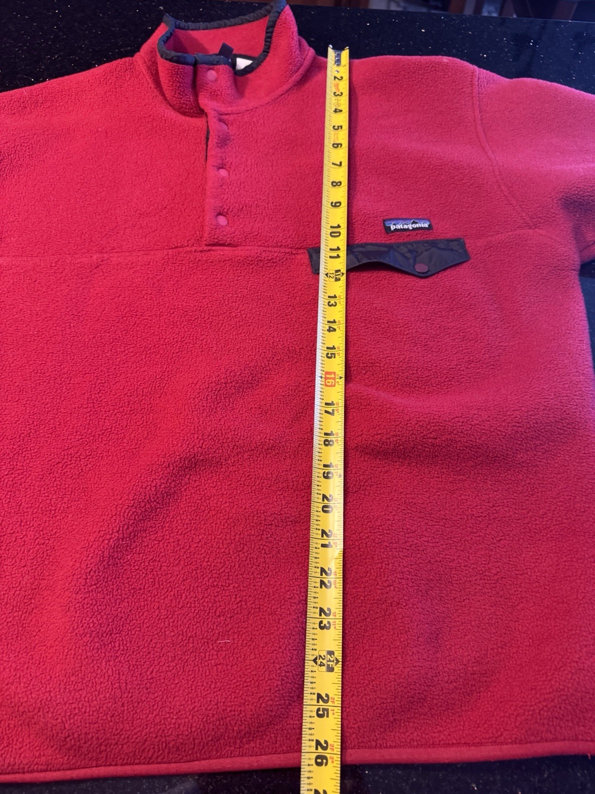 Patagonia Men's Vintage 90s Synchilla Snap-T RED Size L thumbnail 12