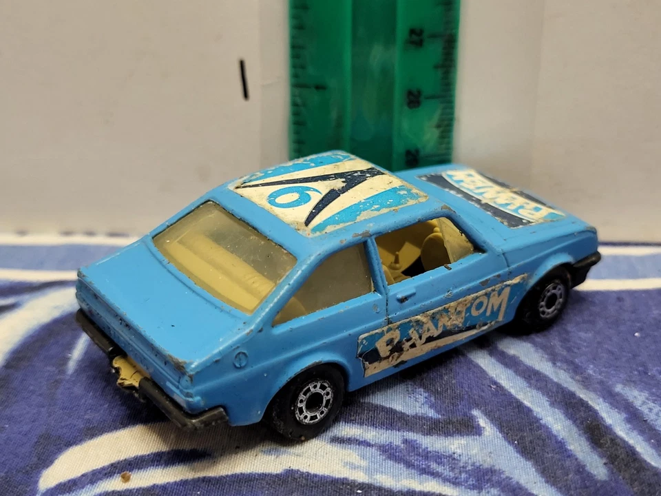 1978 MATCHBOX SUPERFAST #9 FORD ESCORT RS2000 *BLUE WITH PHANTOM LABELS - Image 2 of 3