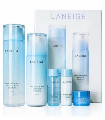 Laneige Basic Duo Set LIGHT 5 Pcs Set Emulsion, Skin Refiner, Sleeping Mask