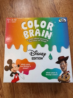 Disney Color Brain Board Game Mickey Mouse Minnie Mouse Quiz Party Game New