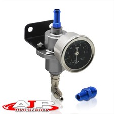 160 Psi Jdm Fuel Pressure Regulator Fpr Oil Gauge Polish For Nissan