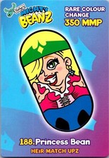 2002 Moose Enterprises 188. PRINCESS BEAN Mighty Beanz card Free Ship
