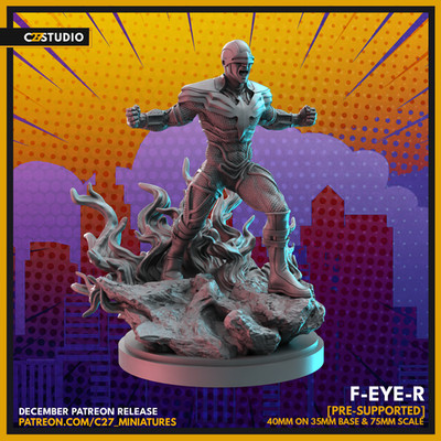 C27 - Phoenix Five Cyclops Fan Sculpt (40mm Marvel Crisis Protocol Scale)