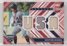 2018 Panini Elite Extra Edition USA Materials Red 44/49 Keston Hiura d4v