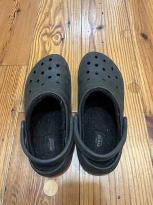 Crocs Adult Classic Lined Clog Fur-Lined Fall/Winter Black 9 Women & 7 Men