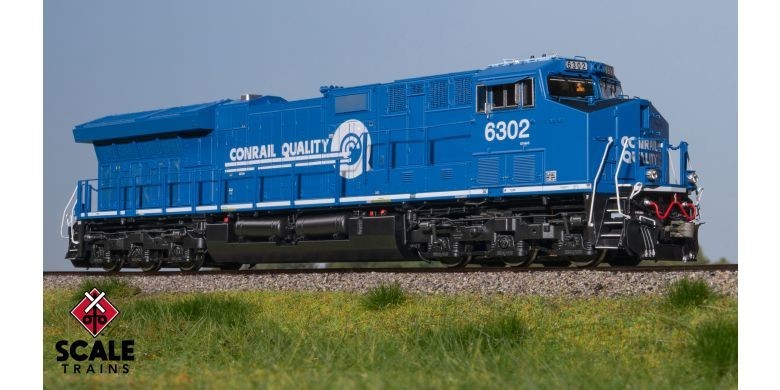 SCALE TRAINS SXT40581 HO CONRAIL GE ET44AC ESU LOKSOUND /DCC #6329