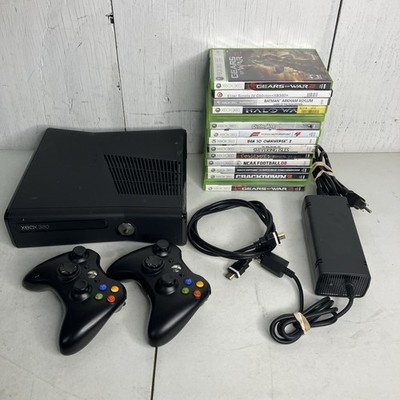 Xbox 360 S Slim Bundle 1439 Console 250GB 15 Games GTA 4 NARUTO OBLIVION GEARS