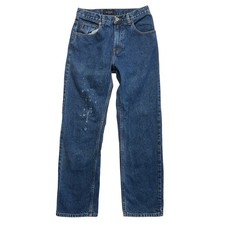 Guess Jeans 29 Womens Straight Leg High Rise Mom Dark Wash Denim Made in USA
