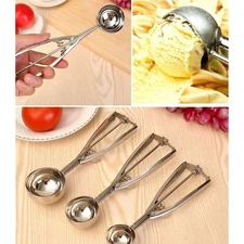 Ice Cream Scoop 1/3Pcs Handle Cookie Scoops Stainless Steel Ice Cream Scooper