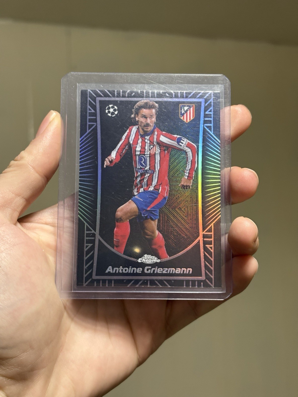 2024/25 Topps Chrome UEFA Antoine Griezmann Shadow Etch Case Hit Atletico Madrid