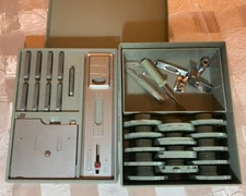 Sears Kenmore Sewing Machine Buttonholer Pattern 14 Cams Accessories 2-Tier Box