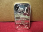 SilverTowne Miner 1 oz. .999% Pure Silver Bullion Art Bar! BU Mint!