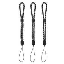 Camera Wrist Strap, 3Pcs Adjustable Wristlet Straps Lanyard, Black Jacquard