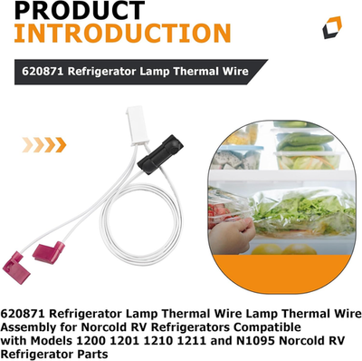 620871 Refrigerator Lamp Thermal Wire, Lamp Thermal Wire Assembly